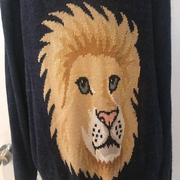 WILDFOX SCHOOL GIRL SWEATER LION WHITE LABEL - Picture 5 of 7